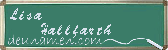 Lisa Hallfarth Visitenkarte